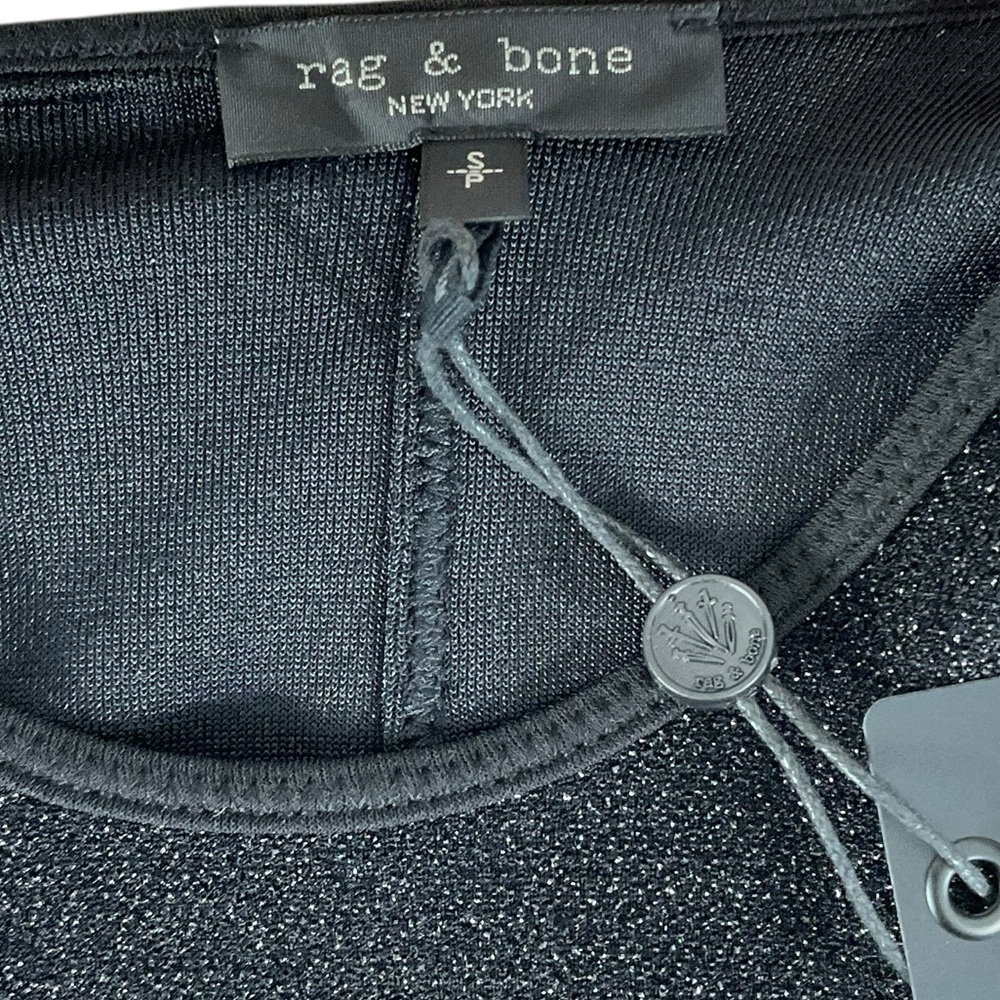 NWT Rag & Bone Lilith Sparkle Knit Tank Top Black Size Small - Picture 8 of 10